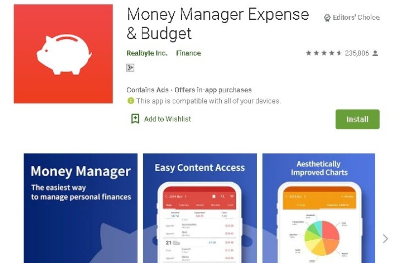 App Money Manager quản lý chi tiêu cá nhân miễn phí