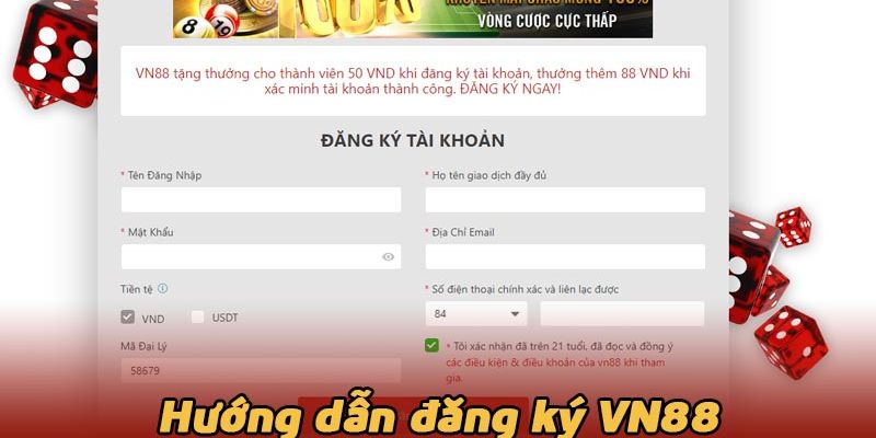 Cách đăng ký VN88 đơn giản và nhanh chóng